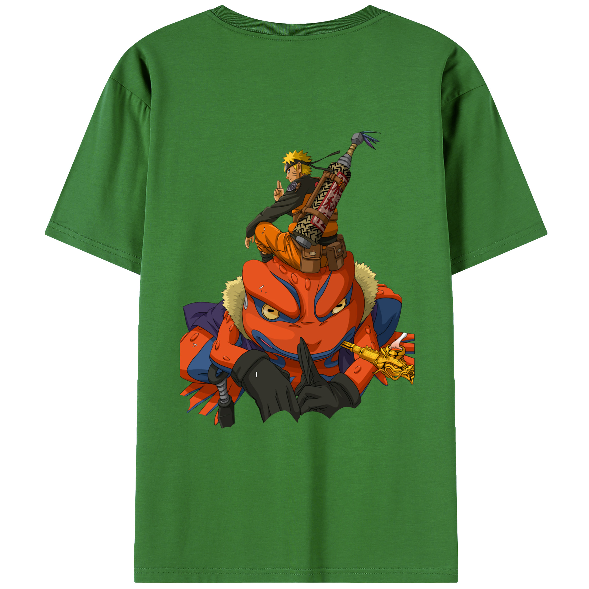 （画像用） NARUTO -ナルト- うずまき ナルト Uzumaki Naruto レディース半袖Tシャツ(バックプリント)